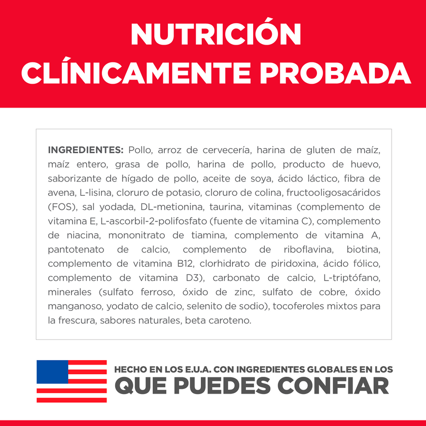 Hill's Science Diet alimento para gato adulto piel y estómago sensibles 3,5 Lb (1,59Kg)