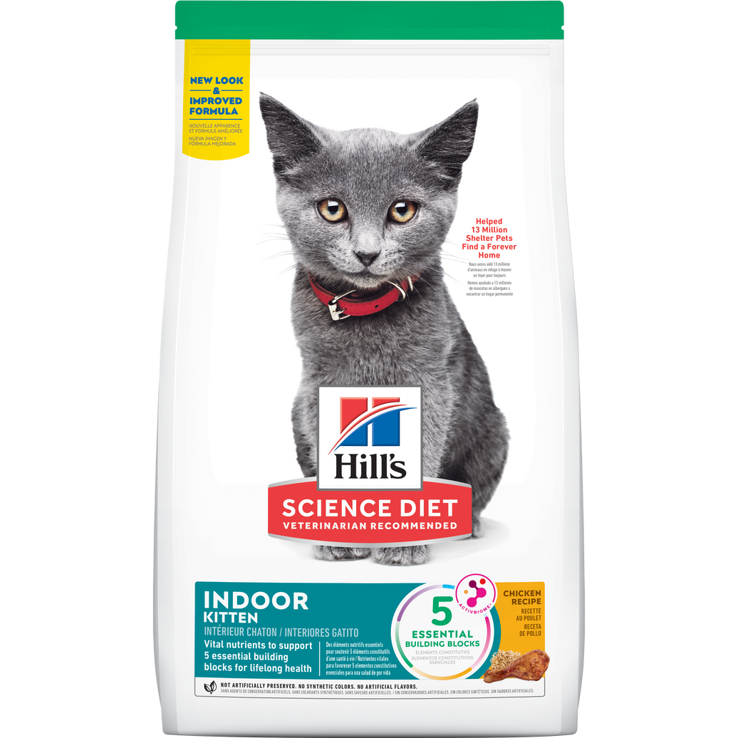 Hill's Science Diet Kitten concentrado para gatito de interior sabor pollo 3,5Lb (1,59Kg)