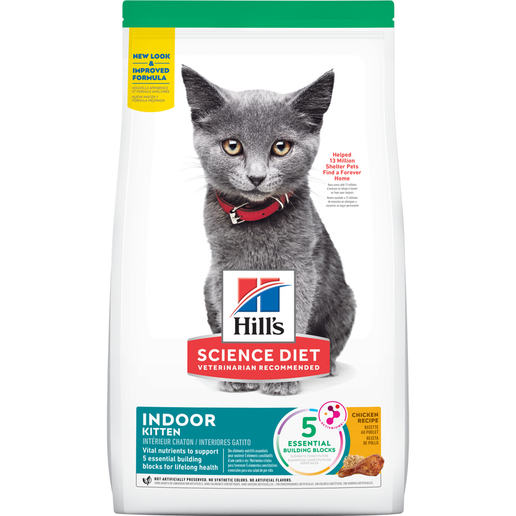 Hill's Science Diet Kitten concentrado para gatito de interior sabor pollo 3,5Lb (1,59Kg)