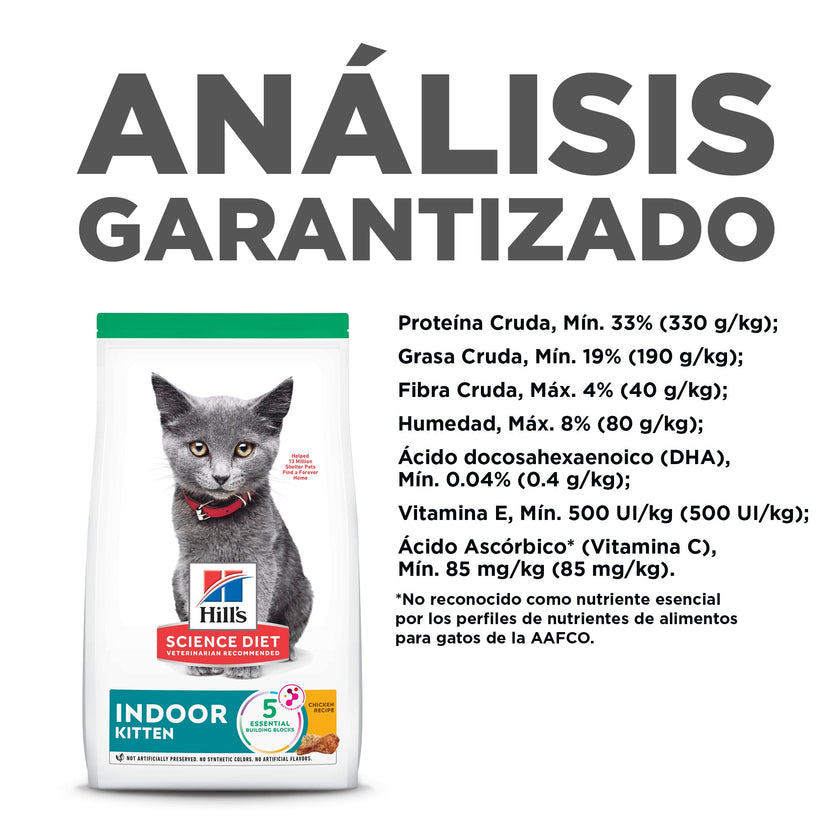 Hill's Science Diet Kitten concentrado para gatito de interior sabor p