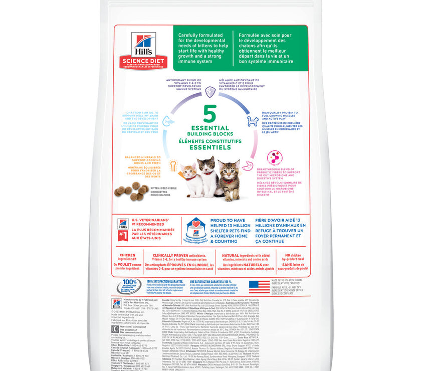 Hill's Science Diet Kitten concentrado para gatitos sabor pollo