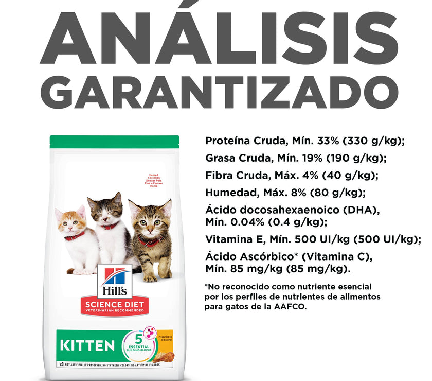 Hill's Science Diet Kitten concentrado para gatitos sabor pollo