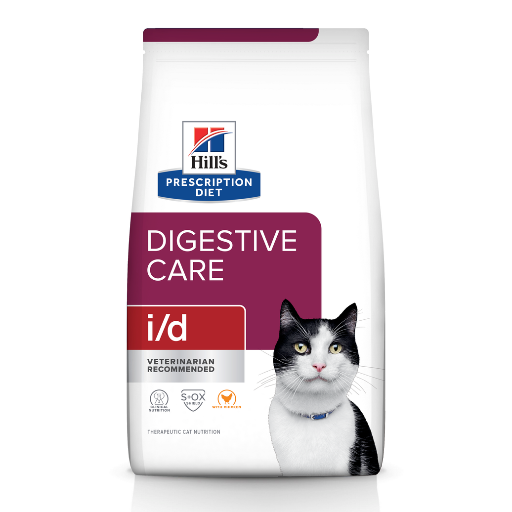 Hill's Prescription Diet i/d Cuidado Digestivo alimento seco para Gato 4 Lb (1,81Kg)