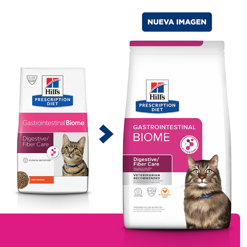 Hill's Prescription Gastro Biome Cuidado Digestivo alimento seco para Gato 4 Lb (1,81Kg)
