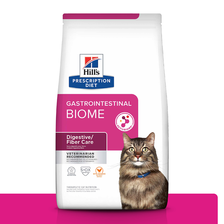 Hill's Prescription Gastro Biome Cuidado Digestivo alimento seco para Gato 4 Lb (1,81Kg)