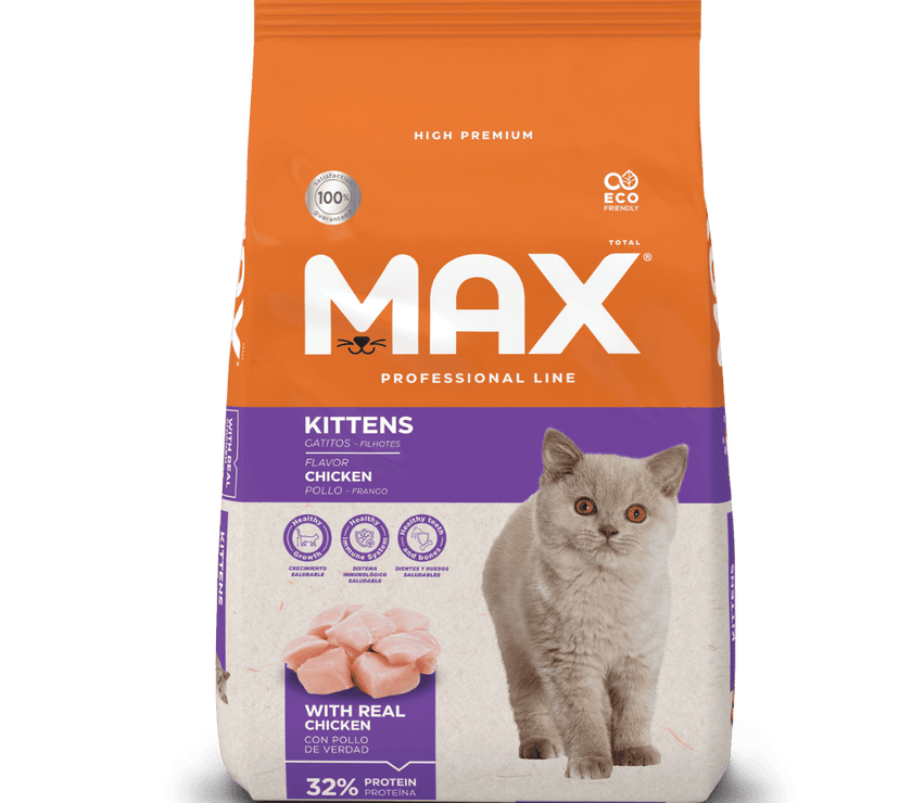 Comida para gato Max Cat Professional Line Filhote Frango 1 Kg