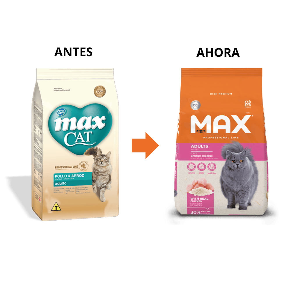 Comida Para Gato Adulto Max Cat Professional Line Adulto Frango & Arroz