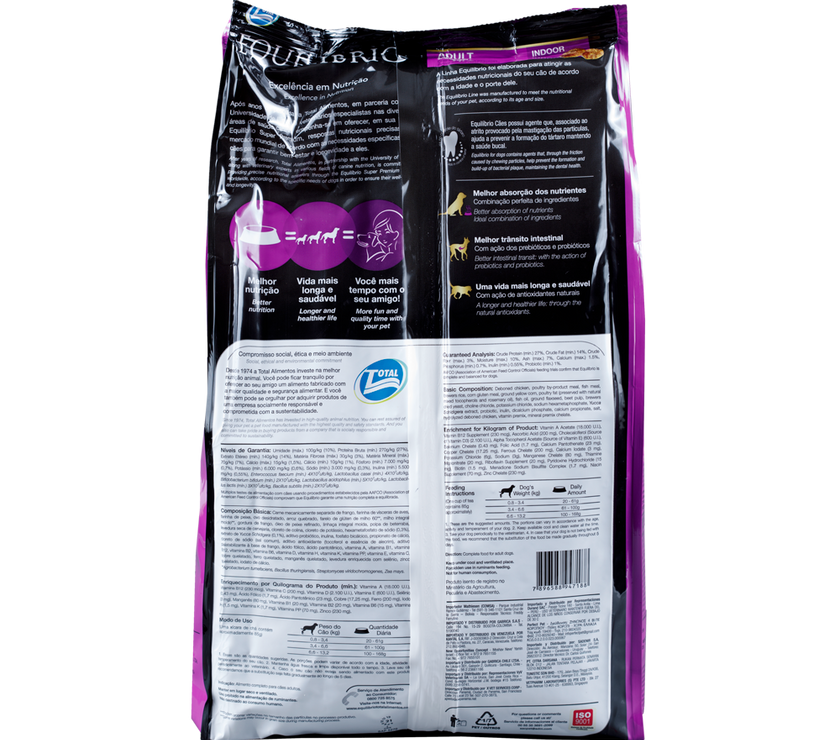 Comida Para Perro Adulto Equilibrio Razas Pequeñas