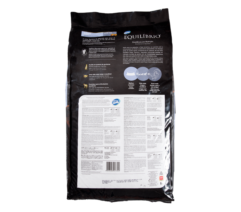 Comida para perro Equilibrio Light Adulto 15kg