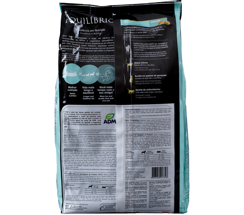 Comida Para Perro Adulto Equilibrio Light Razas Pequeñas 2Kg