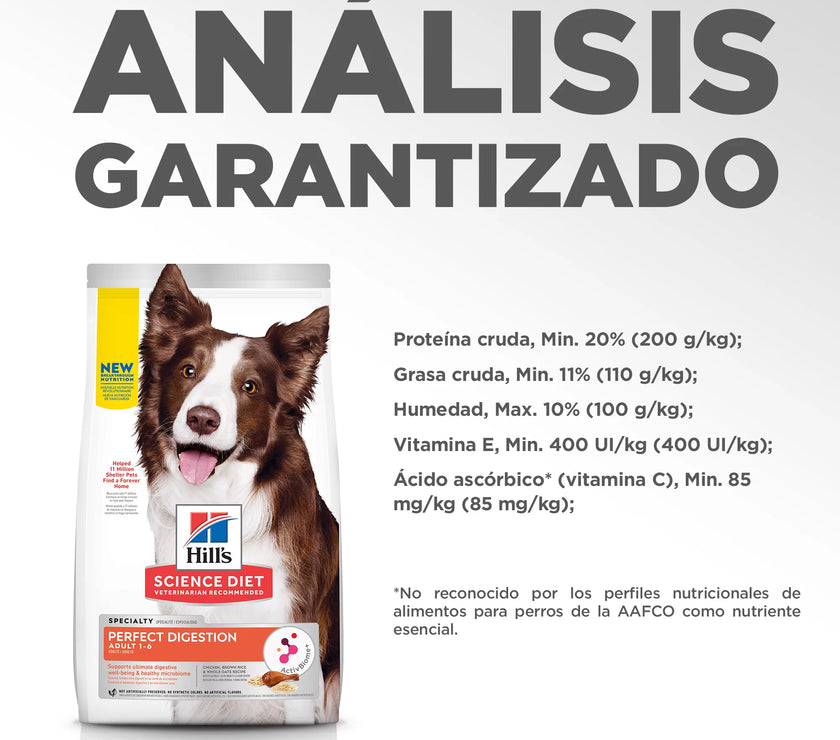 Hill's Science Diet alimento de cuidado digestivo para perro adulto