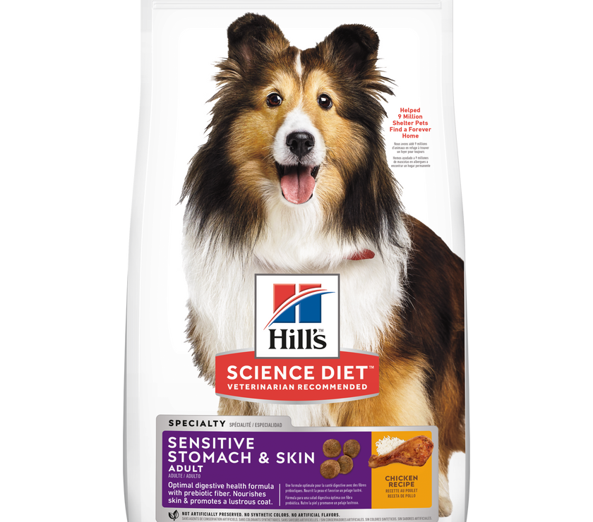 Hill's Science Diet alimento para perro adulto piel y estómago sensibles