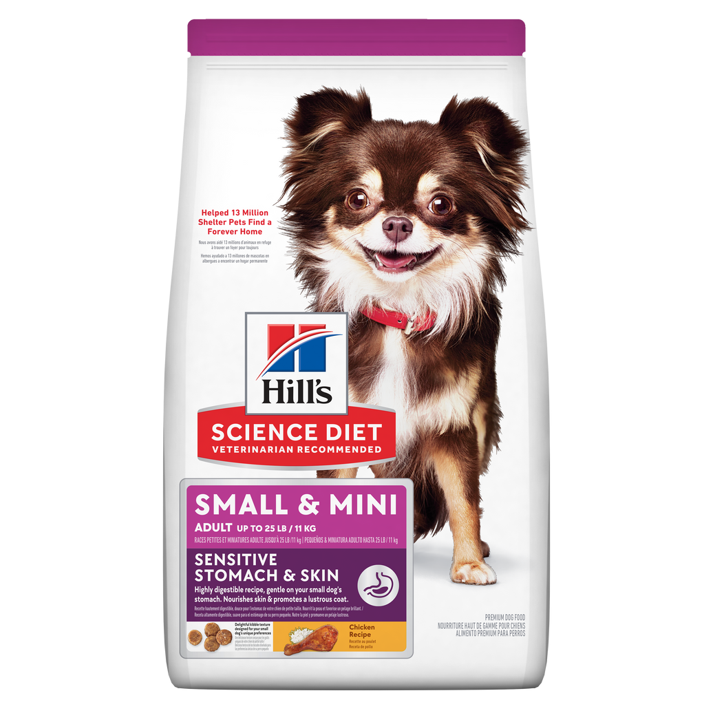 Hill's Science Diet alimentopiel y estómago sensibles perro adulto raza pequeña