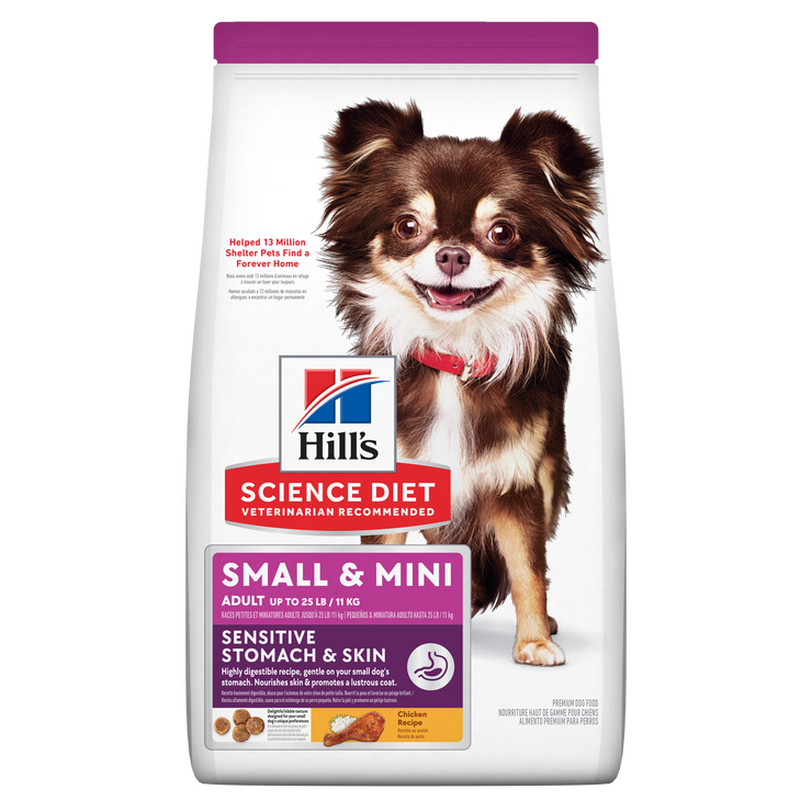 Hill's Science Diet alimentopiel y estómago sensibles perro adulto raza pequeña