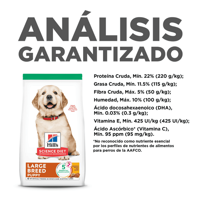 Hill's Science Diet puppy concentrado para perro cachorro razas grandes