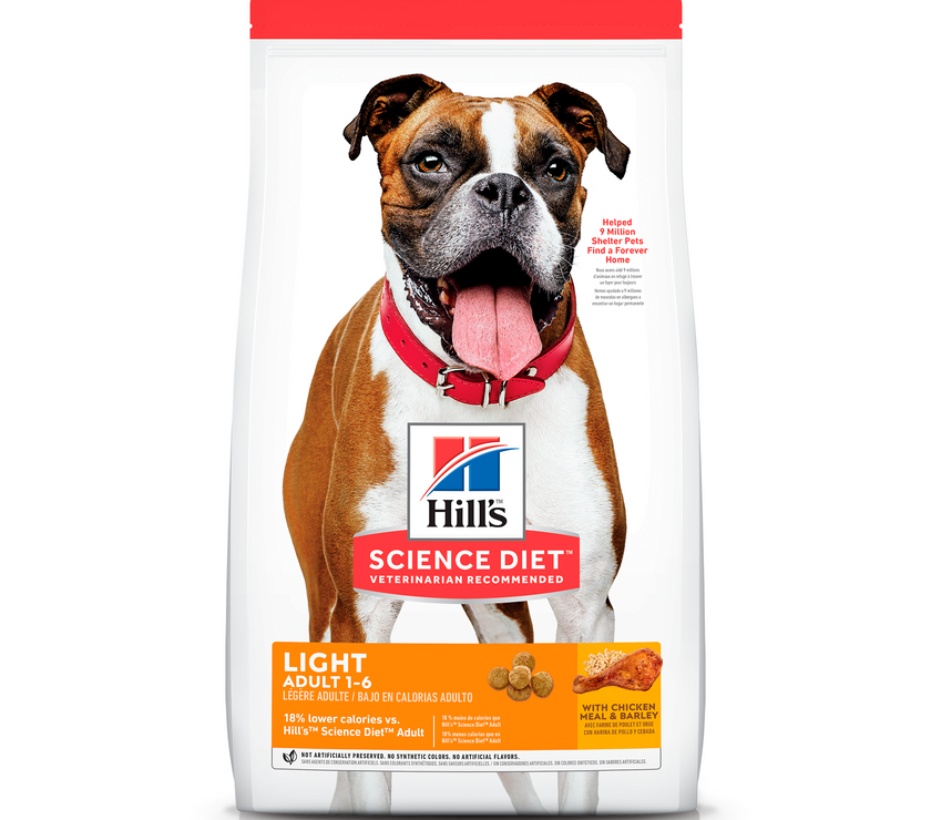 Hill's Science Diet Light concentrado para perro adulto bajo en calorías