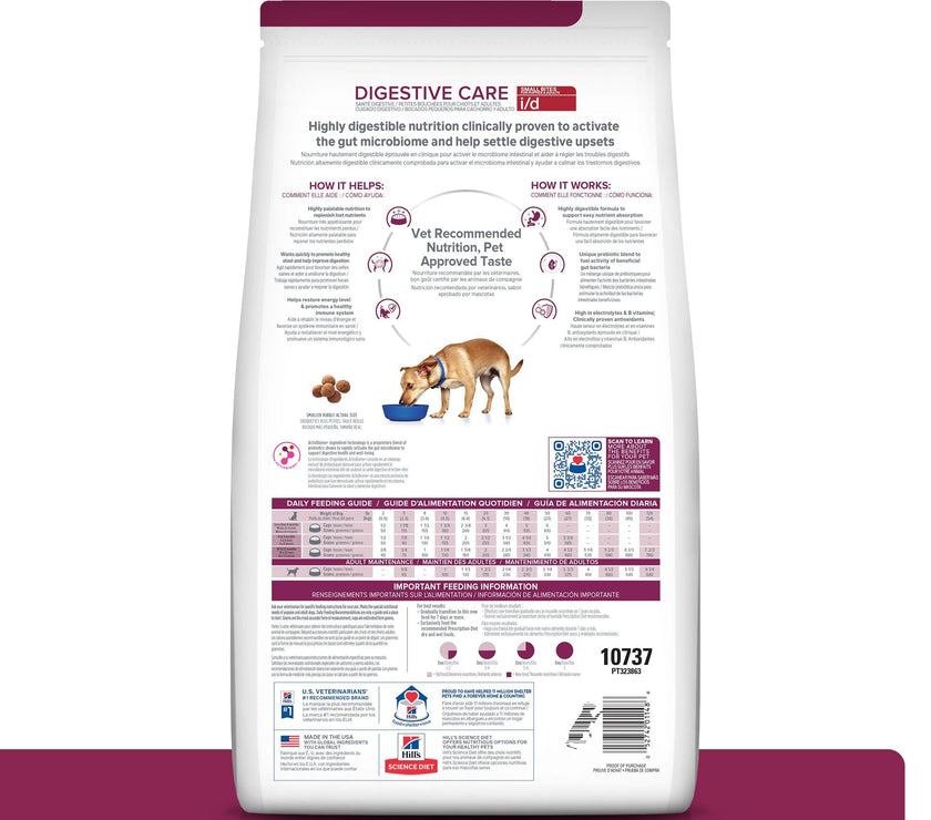 Hill's Prescription Diet i/d Concentrado para perro Raza Pequeña Cuidado Digestivo 3,5 Lb (1,58kg)