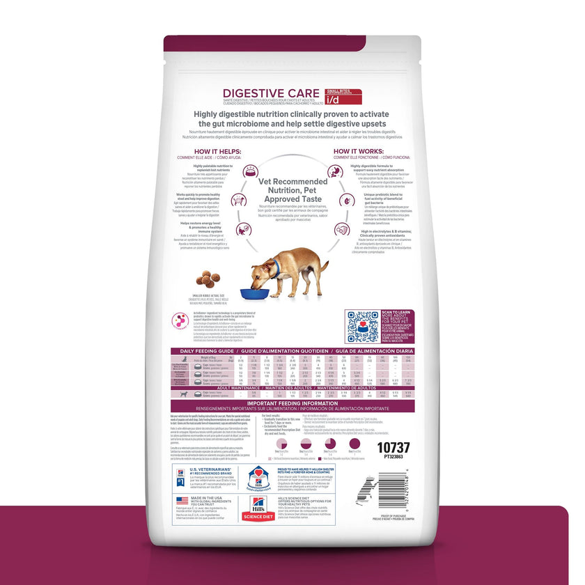 Hill's Prescription Diet i/d Concentrado para perro Raza Pequeña Cuidado Digestivo 3,5 Lb (1,58kg)