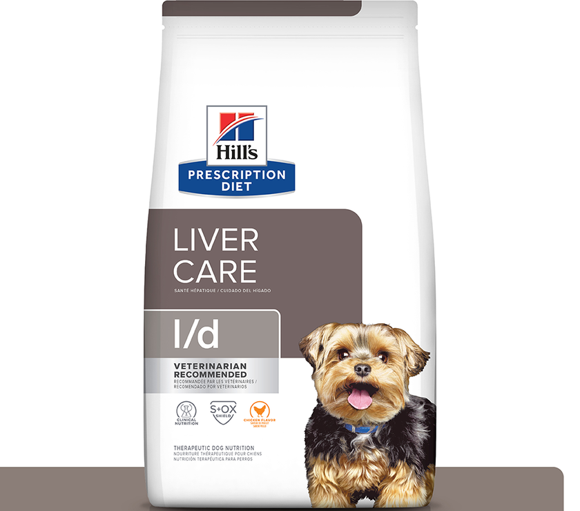 Hill's Prescription Diet l/d Alimento para Perro Cuidado Hepático 17,6 Lb (7,98Kg)