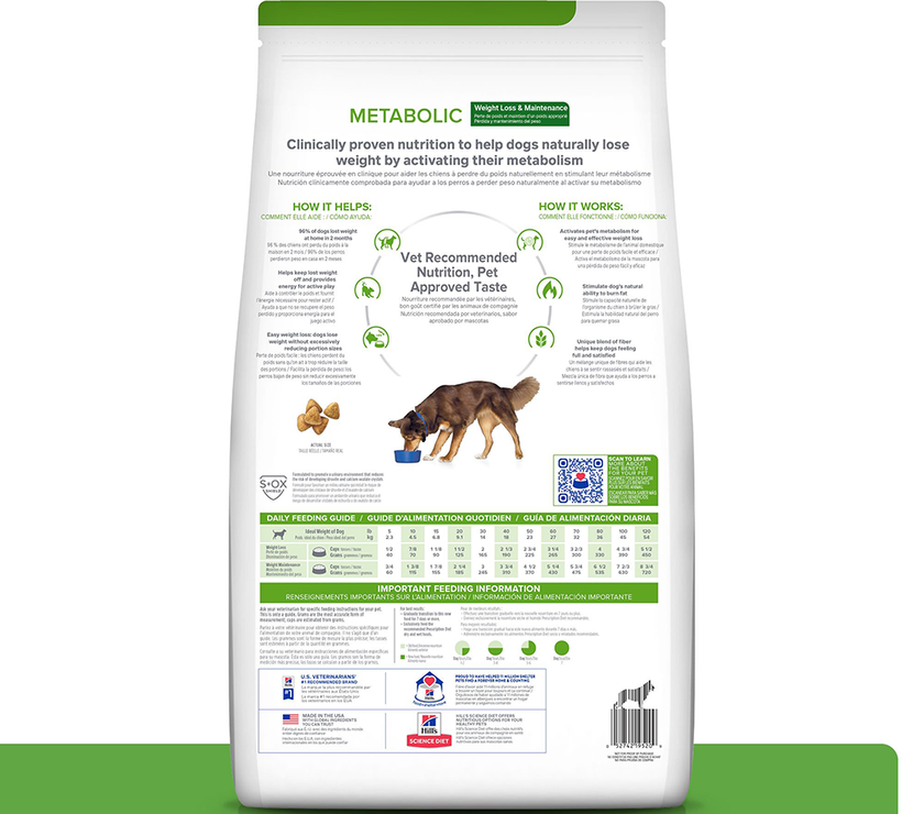 Hill's Prescription Diet Metabolic Concentrado para perro mantenimiento y pérdida de peso