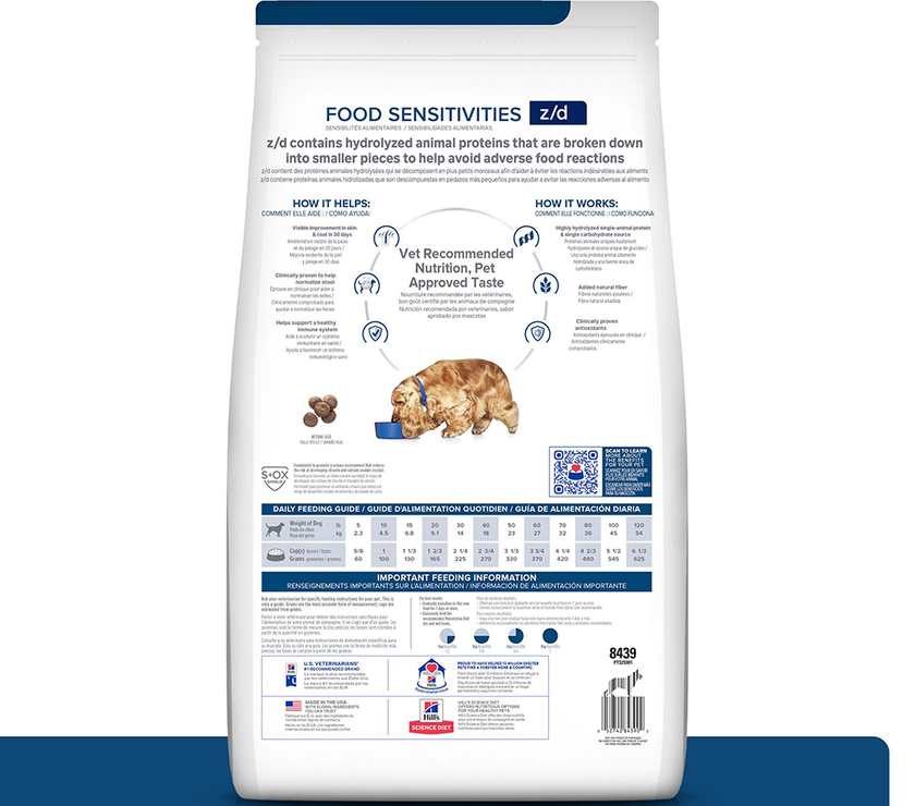 Hill's Prescription Diet z/d Concentrado para perro sensibilidades alimentarias