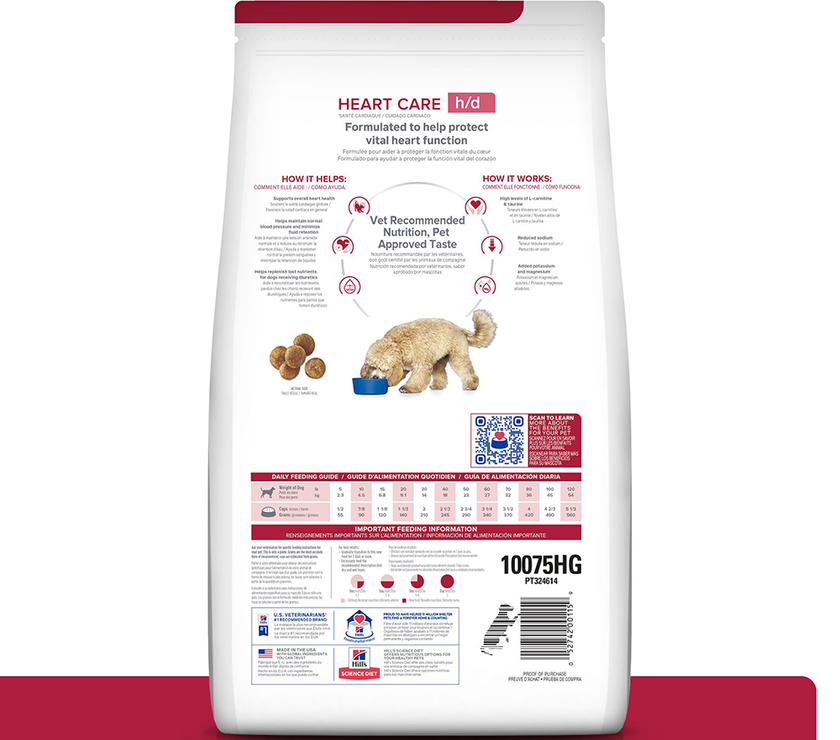 Hill's Prescription Diet h/d Concentrado para perro cuidado cardiaco