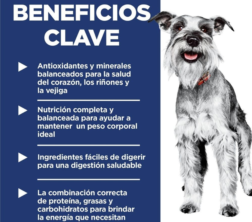 Hill's Science Diet Adult 7+ alimento para perro senior raza pequeña y mini 4,5 Lb (2Kg)