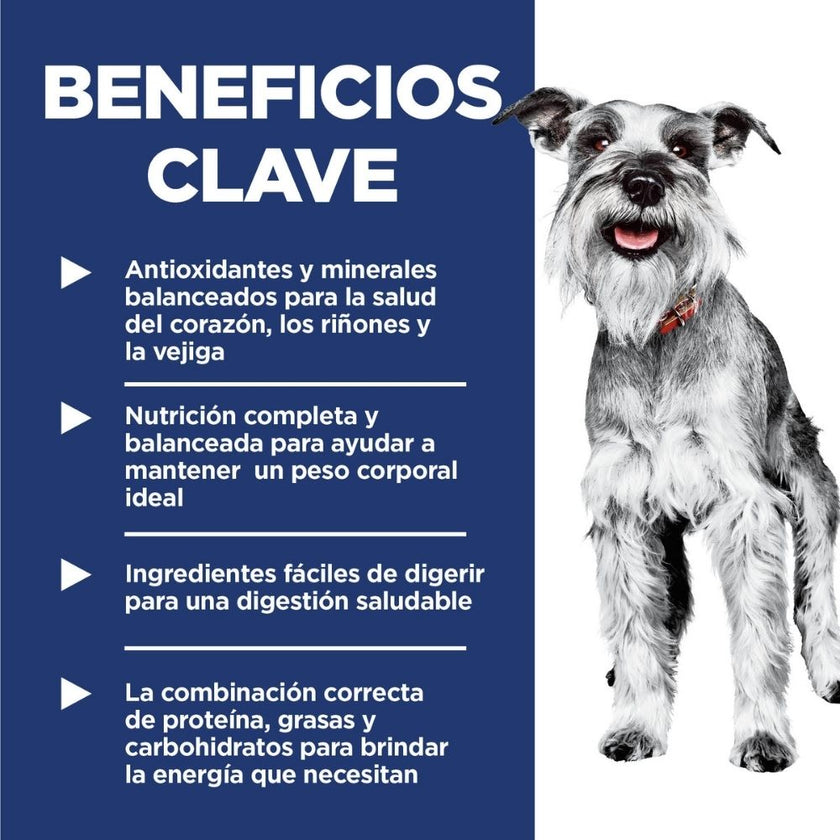 Hill's Science Diet Adult 7+ alimento para perro senior raza pequeña y mini 4,5 Lb (2Kg)