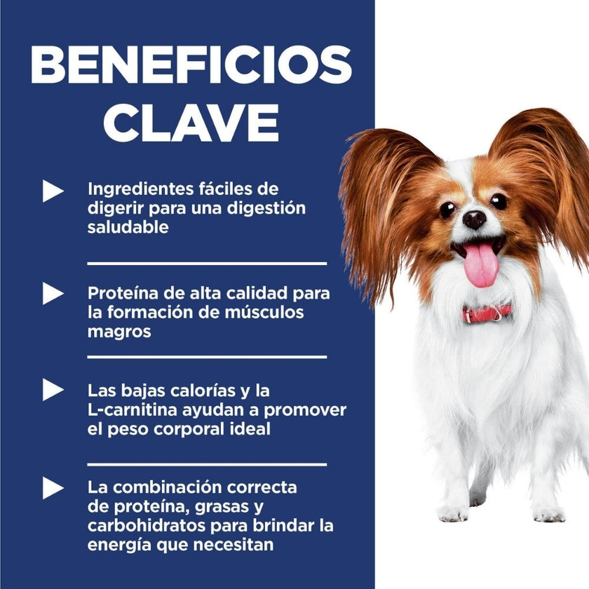 Hill's Science Diet Light alimento perro adulto bajo en calorías raza pequeña y mini