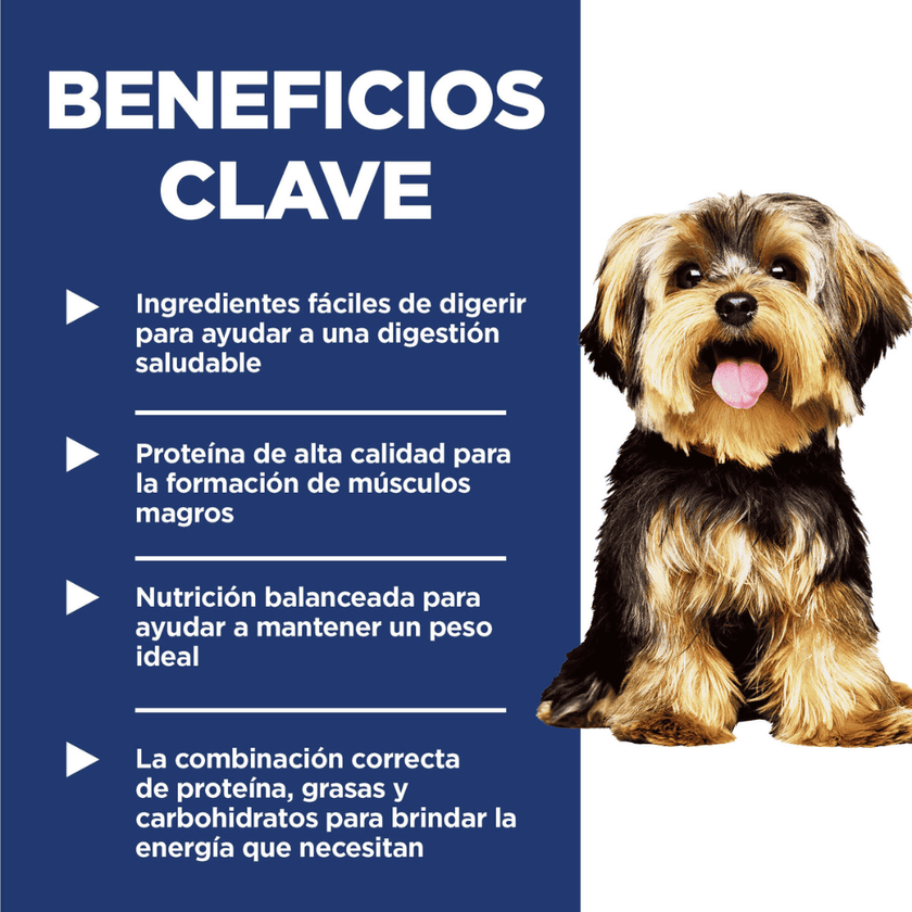 Hill's Science Diet Small&Mini concentrado perro adulto raza pequeña y mini sabor cordero 4,5 Lb (2Kg)