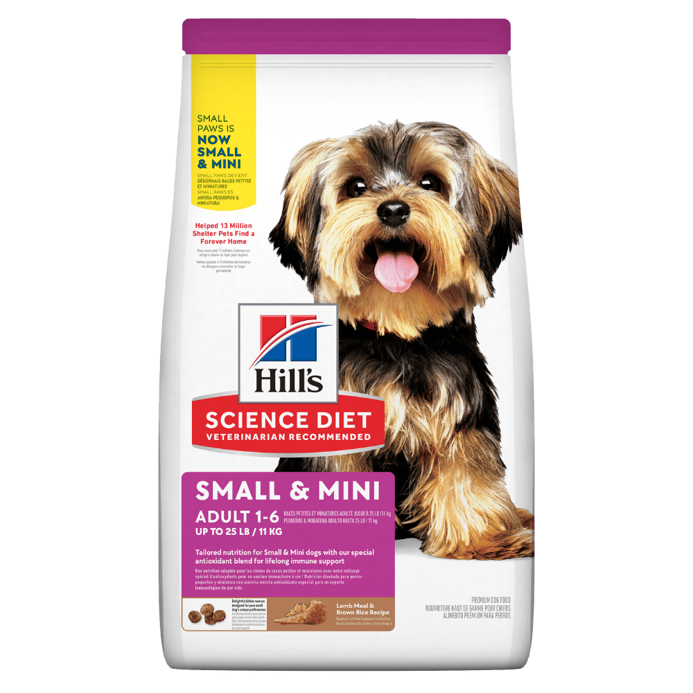 Hill's Science Diet Small&Mini concentrado perro adulto raza pequeña y mini sabor cordero 4,5 Lb (2Kg)