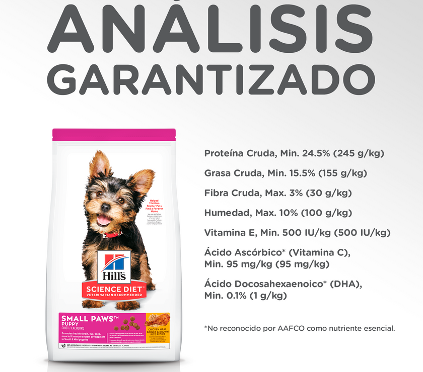 Hill's Science Diet Small&Mini alimento para perro cachorro raza pequeña y mini