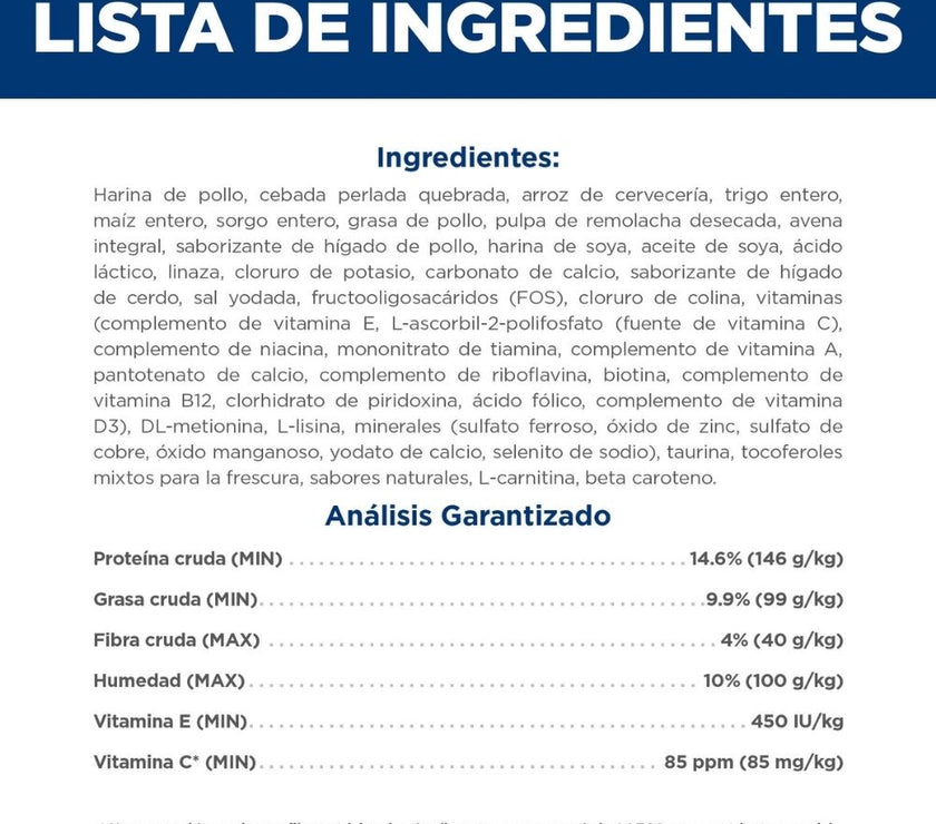 Hill's Science Diet Adult 7+ alimento para perro senior raza pequeña 15 Lb (6,8Kg)