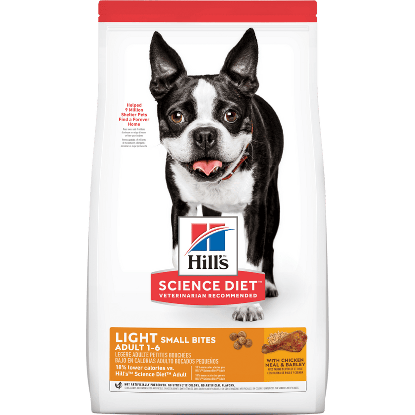 Hill's Science Diet Light concentrado para perro adulto raza pequeña bajo en calorías 5 Lb (2,27Kg)