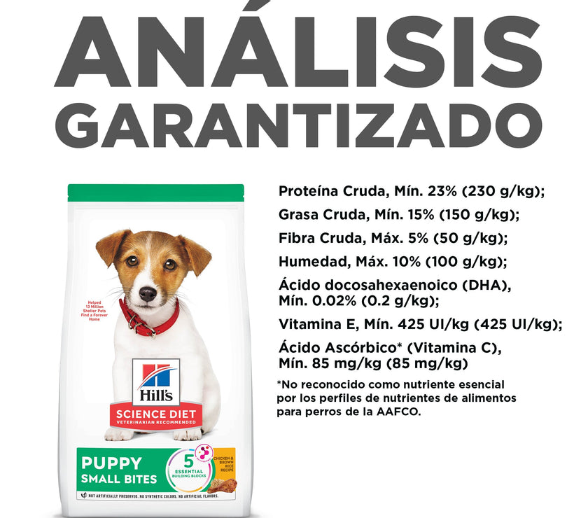 Hill's Science Diet Small&Mini alimento para perro cachorro raza pequeña y mini
