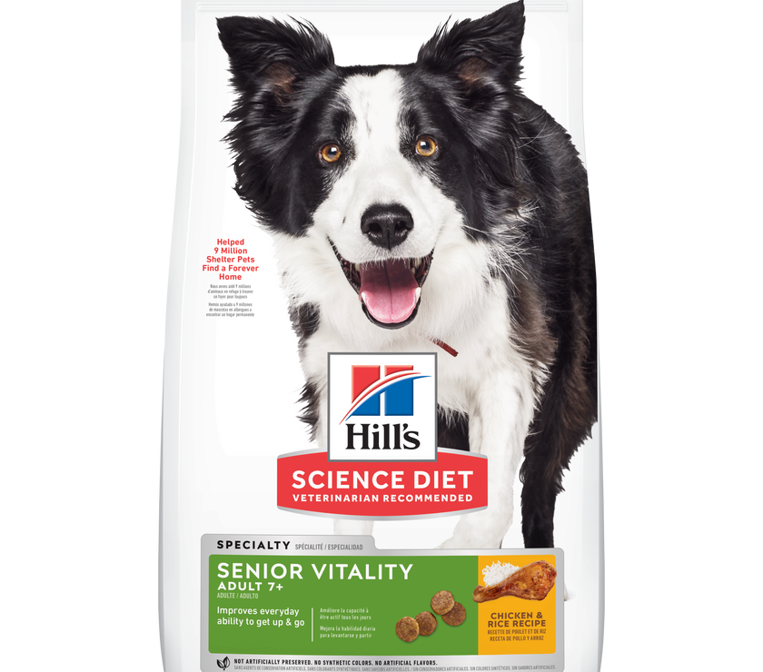 Hill's Science Diet Senior Vitality concentrado perro senior sabor pollo 12,5 Lb (5,7Kg)