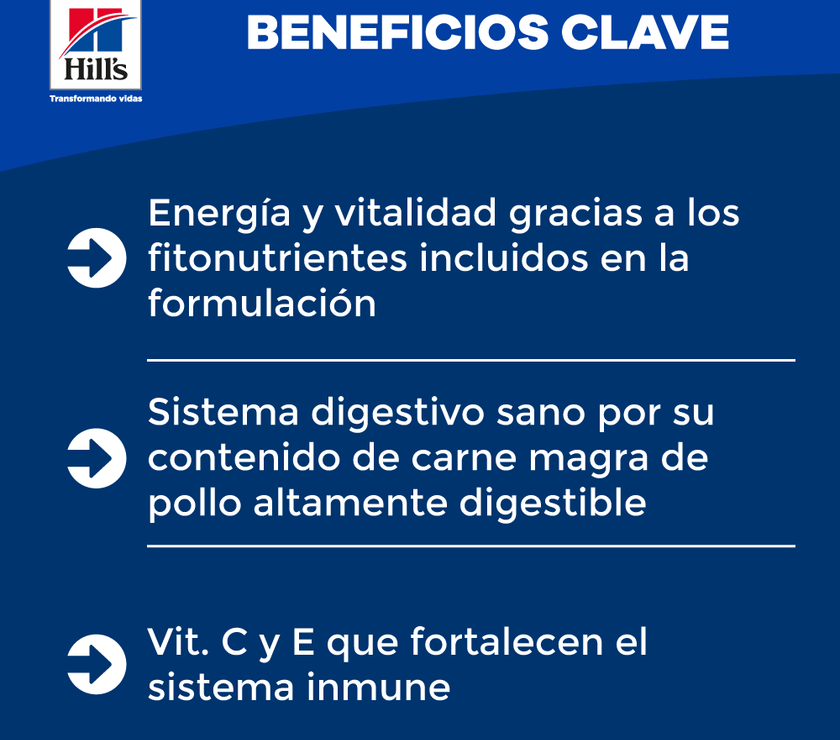 Hill's Science Diet Senior Vitality concentrado perro senior sabor pollo 12,5 Lb (5,7Kg)