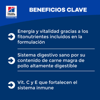 Hill's Science Diet Senior Vitality concentrado perro senior sabor pollo 12,5 Lb (5,7Kg)