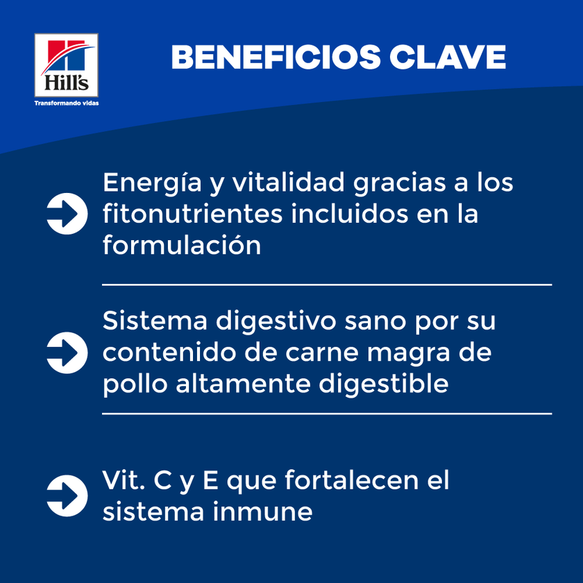 Hill's Science Diet Senior Vitality concentrado perro senior sabor pollo 12,5 Lb (5,7Kg)