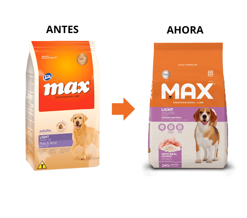 Comida para perro Max Adulto Light Pollo y Arroz