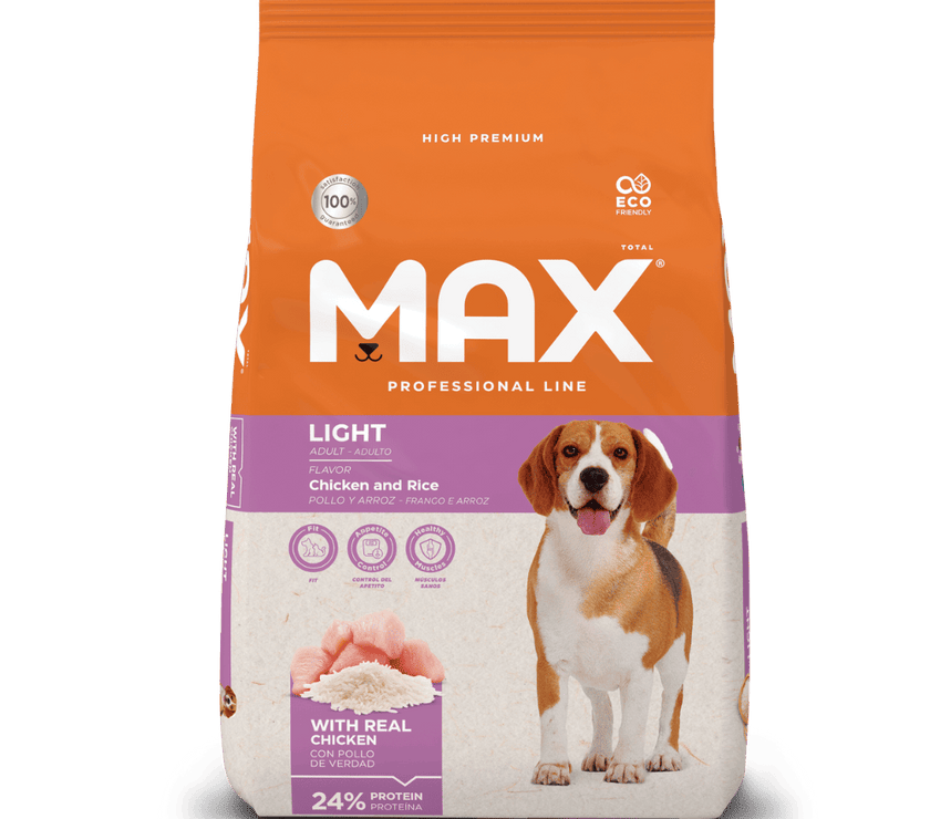 Comida para perro Max Adulto Light Pollo y Arroz