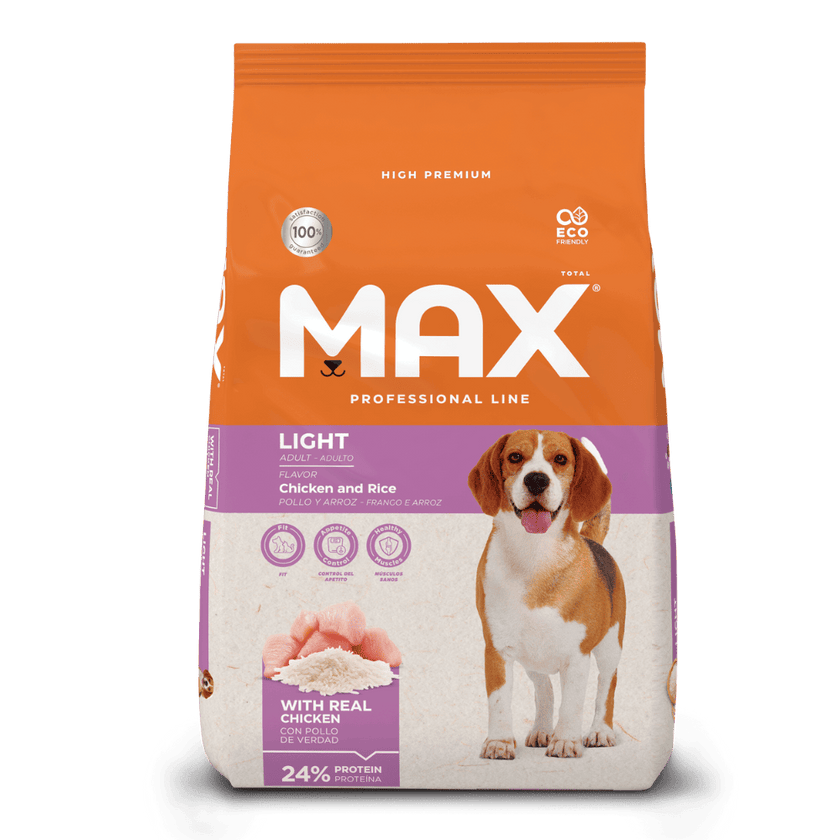 Comida para perro Max Adulto Light Pollo y Arroz