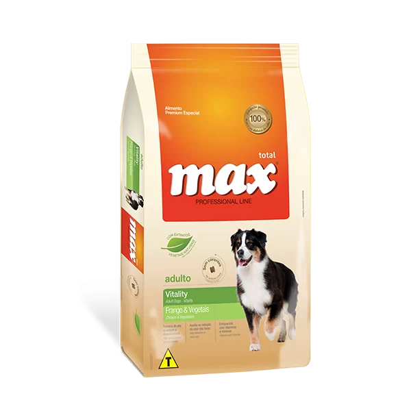 Comida para perro Max Vitality pollo y vegetales 15KG