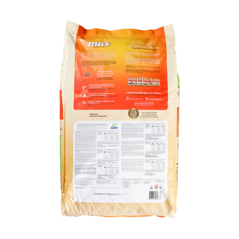 Comida para perro Max Vitality pollo y vegetales 15KG