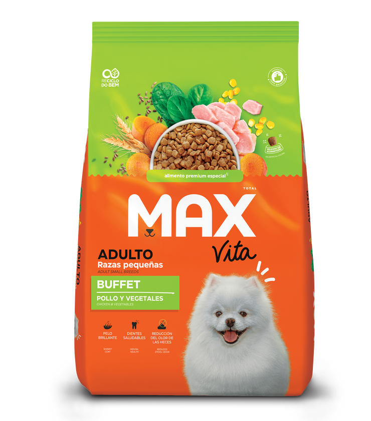 Comida para perro Max Vita Adulto Razas Pequeñas Buffet Frango & Vegetais