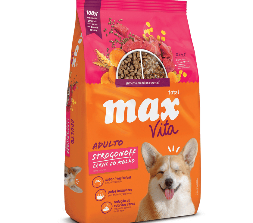 Comida para perro Max Vita Adulto Strogonoff Carne Ao Molho 3 Kg