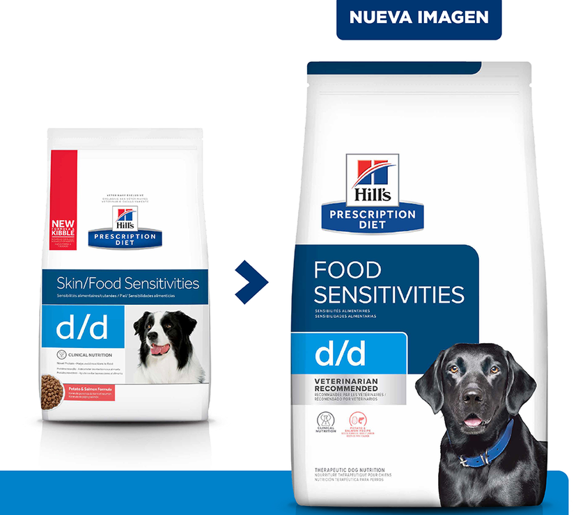 Hill's Prescription Diet d/d alimento para perro con sensibilidades alimentarias 8 Lb (3,63Kg)