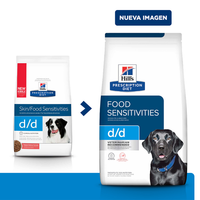 Hill's Prescription Diet d/d alimento para perro con sensibilidades alimentarias 8 Lb (3,63Kg)