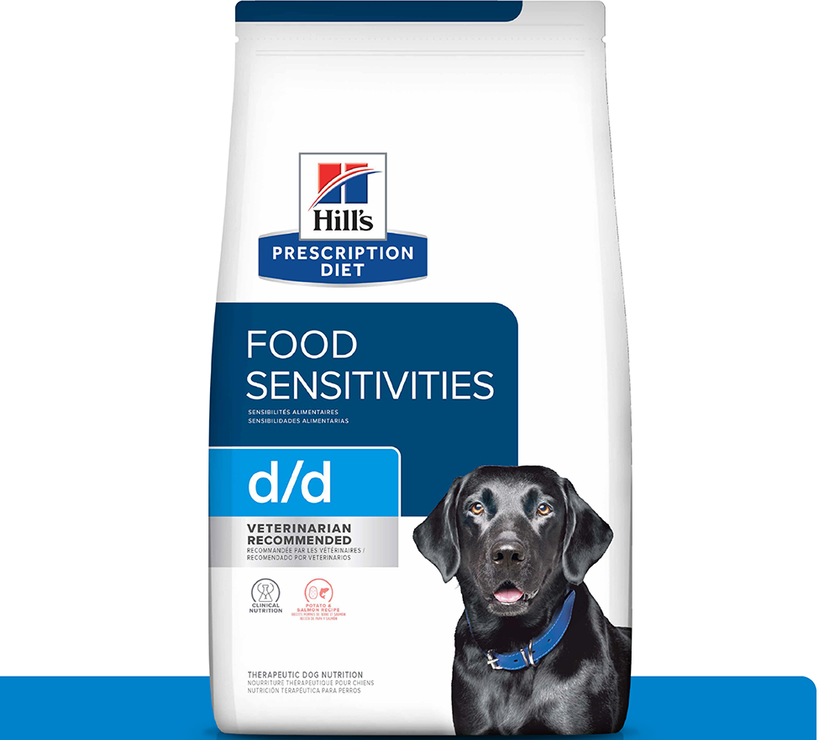 Hill's Prescription Diet d/d alimento para perro con sensibilidades alimentarias 8 Lb (3,63Kg)