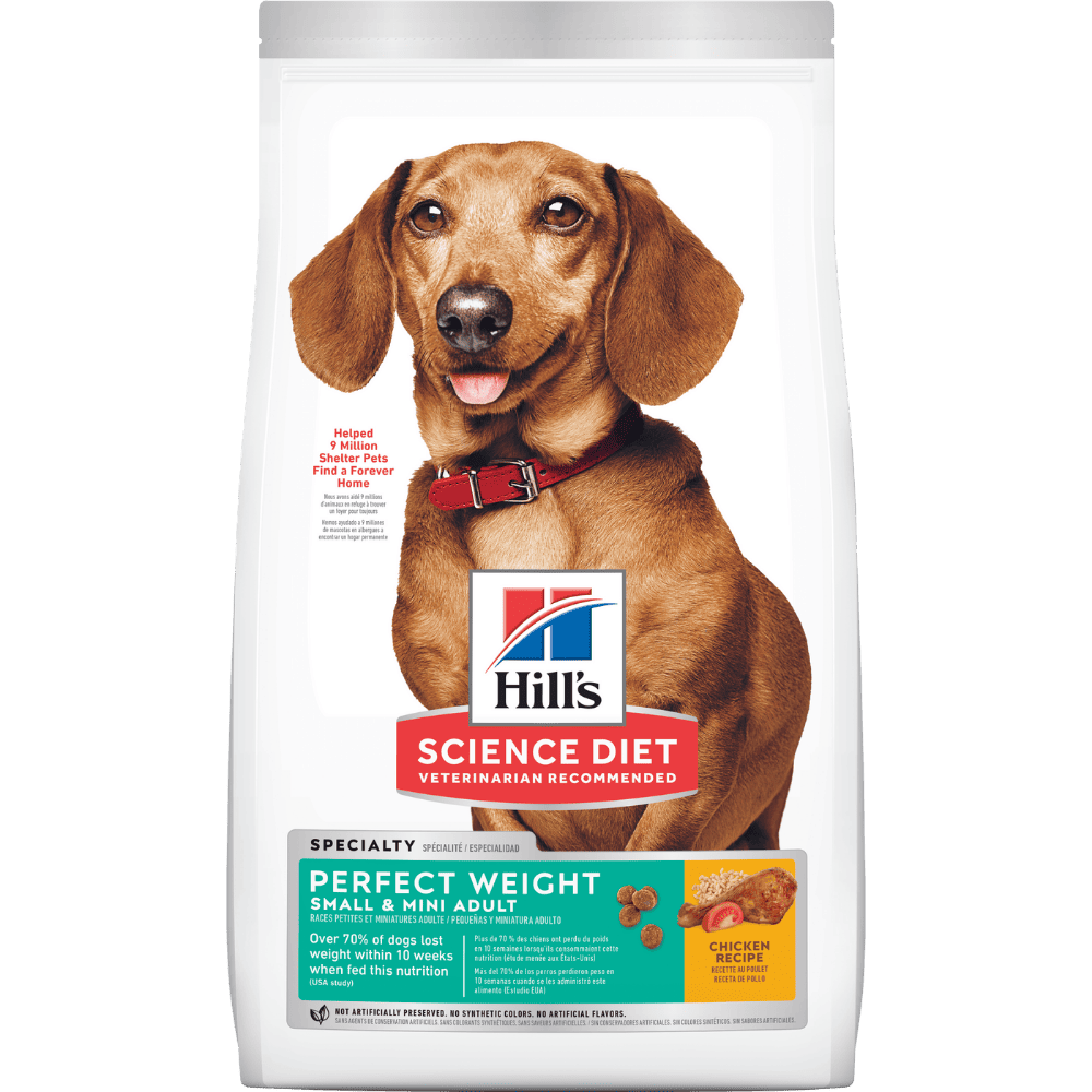 Hill's Science Diet alimento control de peso perro adulto raza pequeña 4 Lb (1,8Kg)